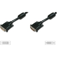 Digitus DVI Verlängerungskabel DVI(24+1), 2x Ferrit St/Bu, 5.0m