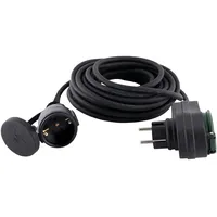 REV Ritter REV Verlängerungskabel Powersplit H05RR-F 10 m schwarz