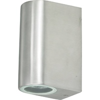 ChiliTec Wandleuchte CTW-2, IP44, 2x GU10, Edelstahl