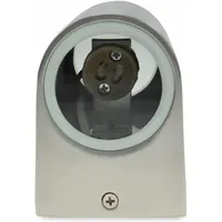 ChiliTec Außenwandleuchte Edelstahl 16,0 cm 2x GU10 IP44 silber