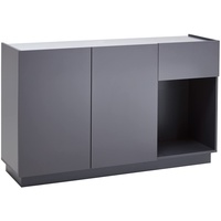 Trendteam Sideboard Luca Schlichte Eleganz aus Italien, Grau Matt