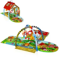 Lionelo Agnes 2in1 Krabbeldecke für Baby, Spielmatte Baby, 2