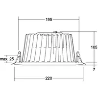 Brumberg LED-Einbaudownlight 41554073