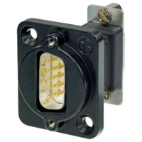 Neutrik NADB9MF-B D-SUB Adapter D-SUB-Stecker 9pol. - D-SUB-Buchse 9pol.