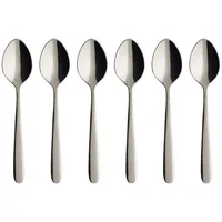 Villeroy & Boch Kaffeelöffel-Set 6-tlg. Edelstahl 14,2 cm Silber