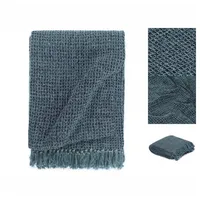 VidaXL Überwurf Baumwolle 220x250 cm Indigoblau