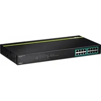 TRENDNET TPE-TG160G (16 Ports), Netzwerk Switch Schwarz