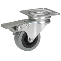 Dörner + Helmer 771100C Apparaterolle mit Gummireifen, Grau
