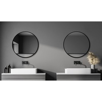 Talos DSK Design Spiegel Silver Cosmos 80 cm, schwarz