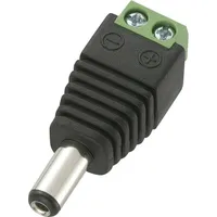 TRU Components DC14-M Niedervolt-Steckverbinder Stecker, gerade 5.5 mm 2.1
