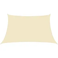VidaXL Sonnensegel 160 g/m2 3/4x2 m Creme