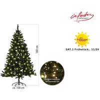 Infactory Künstlicher Weihnachtsbaum, grün, 180 cm, 750 PVC-Spitzen, 500