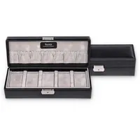 SACHER Uhrenetui für 5 Uhren tamigi sport/schwarz Leder