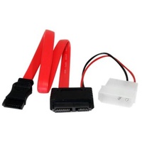 Startech Slimline SATA zu SATA mit LP4 Strom Kabel