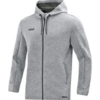 Jako Premium Kapuzenjacke grau meliert S