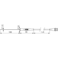 Greisinger GF 1T-E1.5 -70 bis 250°C Fühler-Typ Pt1000