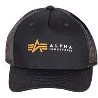 Alpha Industries Alpha Label Trucker-kappe Black One Size
