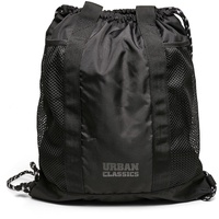 URBAN CLASSICS Recycled Polyester Multifunctional Gymbag black one Size