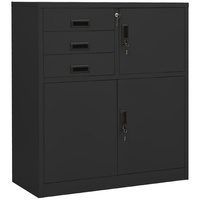 VidaXL Büroschrank Anthrazit 90x40x102 cm Stahl