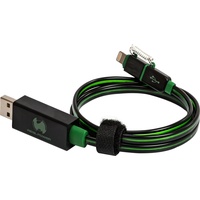 Realpower USB 2.0 USB-A Stecker, Apple Lightning Stecker 0.75m