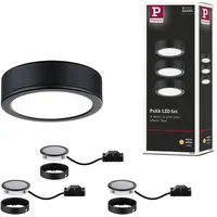 Paulmann Möbel Set Pukk 3x3W 210lm 12/230V 2700K Kunststoff/Schwarz