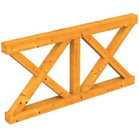 SKANHOLZ SKAN HOLZ Brüstung Andreaskreuz 170 x 84 cm,