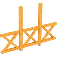 SKANHOLZ Seitenwand Andreaskreuz 293 x 210 cm braun