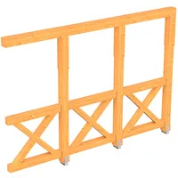 SKANHOLZ Seitenwand Andreaskreuz 305 x 210 cm beige