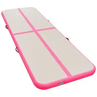 VidaXL Aufblasbare Gymnastikmatte mit Pumpe 700×100×10 cm PVC Rosa