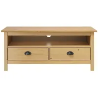 VidaXL TV-Schrank Hill Honigbraun 110x40x47 cm Massivholz Kiefer