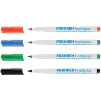 Franken FineMarker, 1-2 mm feine Spitze, 4 Stück, farblich