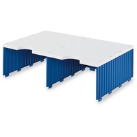 Styro Sortierstation Styrodoc Jumbo Aufbaueinheit grau/blau mit 2 Fächer