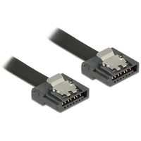 DeLock Kabel SATA FLEXI 6 Gb/s 20 cm schwarz