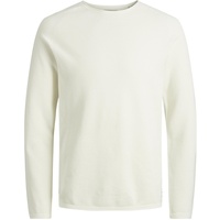JACK & JONES Hill Knit Crew Pullover Cloud Dancer