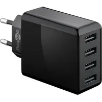 Goobay 4-fach USB-Ladegerät (30W) schwarz