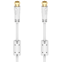 Hama Koaxialkabel für Kabelrouter, Netzwerk, F-Stecker, 75 ?, 100