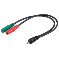 Goobay Y-Kabel 3,5mm Klinke 0,3m, 50467