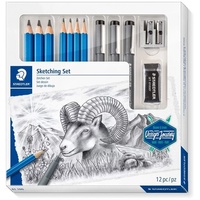 Staedtler Zeichenbleistift Mars® Lumograph® Zeichen Set + Pigment Liner