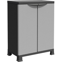 VidaXL Kunststoffschrank 0,68 x 0,39 x 0,92 m Rattan-Design