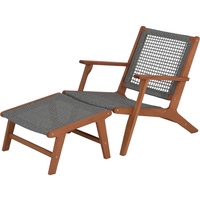 ACAMP Relax-Chair Bangkok Teak-Grau FSC®