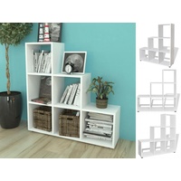 VidaXL Treppenregal Bücherregal 142 cm Eiche