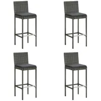 VidaXL Gartenstuhl 43,5 x 113,1 x 26,7 cm grau