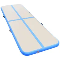 VidaXL Aufblasbare Gymnastikmatte mit Pumpe 700x100x10 cm PVC Blau