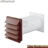 Europart Mauerdurchführung 125erR braun