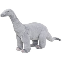 VidaXL Plüschtier Brachiosaurus Stehend Plüsch Grau XXL