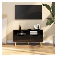 VidaXL TV-Schrank Hochglanz-Schwarz 90x40x48,5 cm Holzwerkstoff