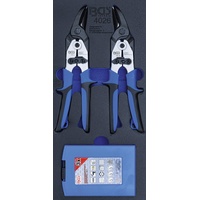 BGS Werkstattwageneinlage 1/3: Blechscheren, Stufenbohrer 5 teilig