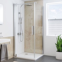 Breuer Duschrückwand Hochglanz Sandstein beige