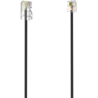 Hama DSL-Anschlusskabel Modular-Stecker 8p4c/Modular-Stecker 6p4c 3 m Schwarz