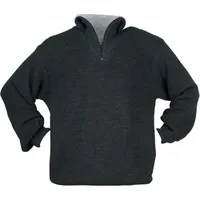 Scheibler Pullover Gr.XXL anthrazit Troyer m.Reißverschlusskragen